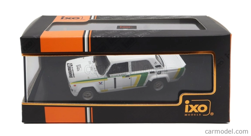 Ixo-models Lada fiat 2105 Vfts N 1 Rally Vltava Pribram 1988 V.blahna - P.schovanek 1:43 Bílá Zelená Žlutá