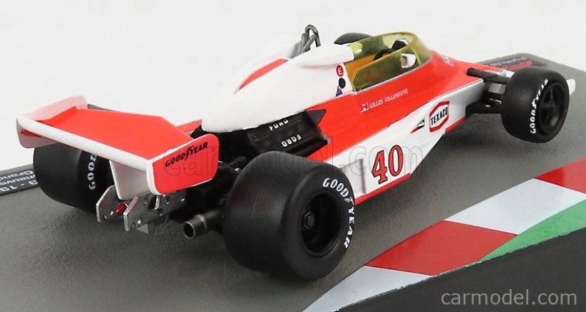 Edicola Mclaren F1 M23 N 40 British Gp 1977 Gilles Villeneuve 1:43 Oranžová biela