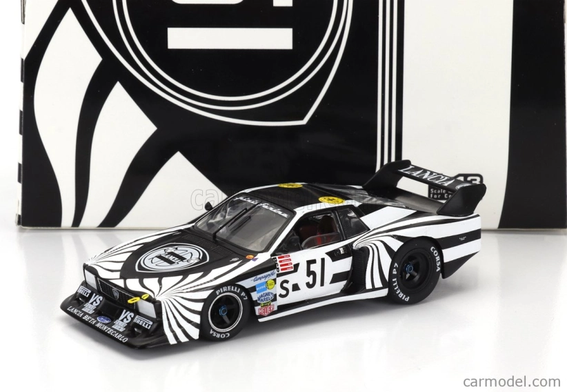 Ixo-models Lancia Beta Montecarlo Turbo N 51 6h Silverstone 1979 Riccardo Patrese - Walter Rohrl 1:43 čierna biela