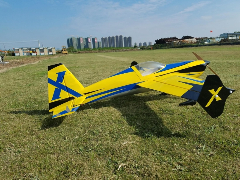 RC letadlo 74" Slick 580 EXP 1,87m, žlutá/modrá