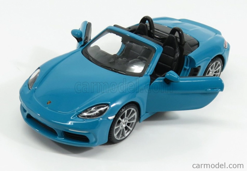 Bburago Porsche 718 Boxster 1:24 modrá