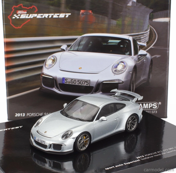Minichamps Porsche 911 991 Gt3 Coupe 2012 1:43 Silver
