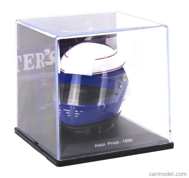 Edicola Helma F1 Casco Helma Alain Prost F1-90 Team Ferrari Sezóna 1990 1:5 Modrá biela