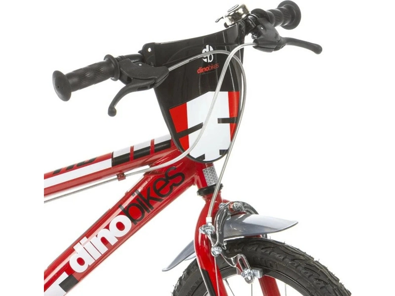 DINO Bikes - Dětské kolo 16" červené