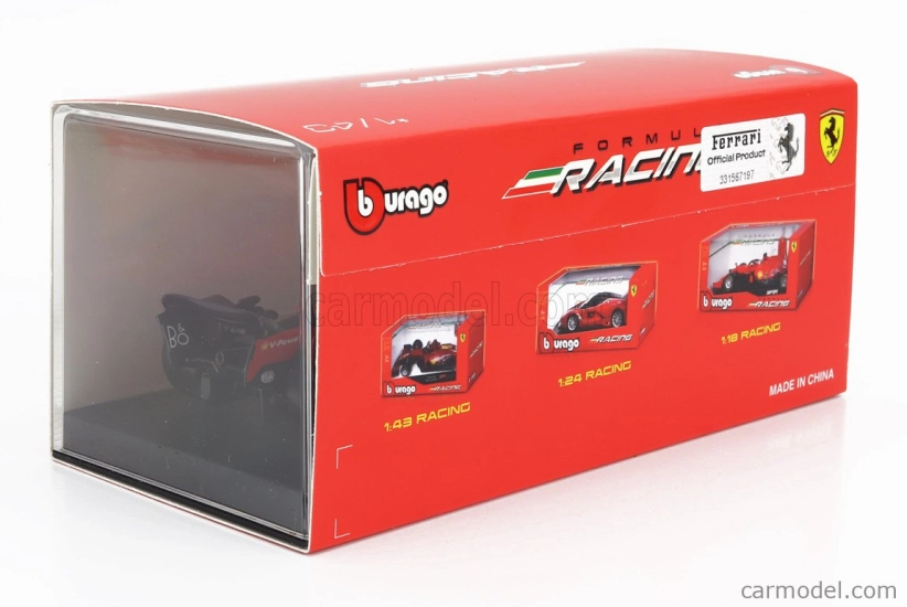 Bburago Ferrari F1 Sf-23 Team Scuderia Ferrari N 55 1:43, červená