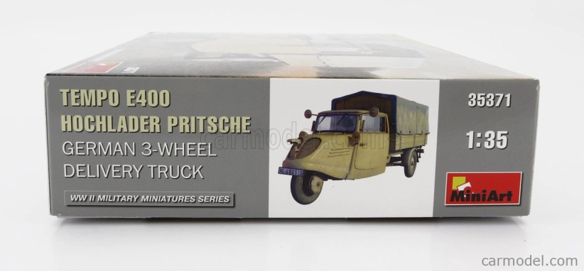 Miniart Tempo E400 Nákladné auto 3-kolesové Telonato 1962 1:35 /
