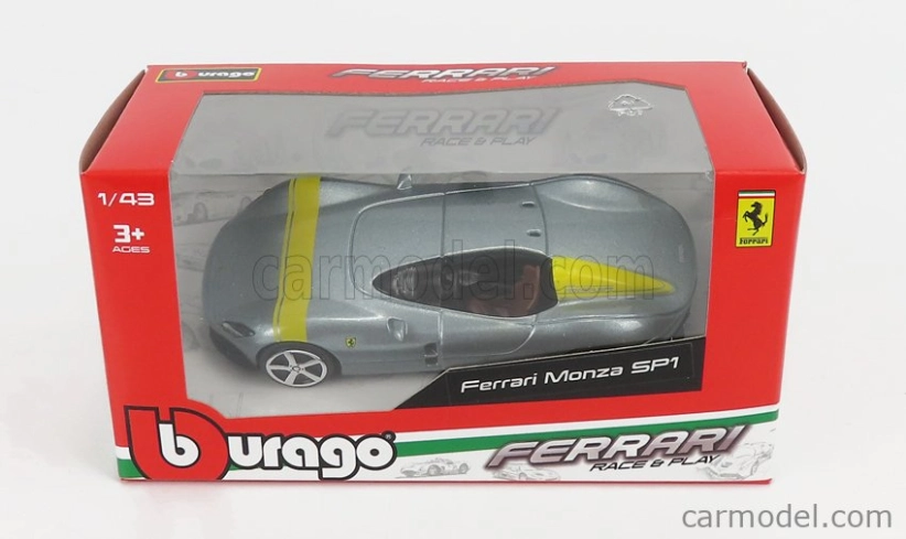 Bburago Ferrari Monza SP1 1:43 strieborná