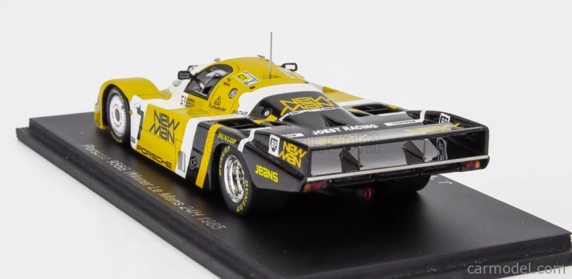 Spark-model Porsche 956 Lh Team New-man Joest Racing N 7 Winner 24h Le Mans 1985 K.ludwig - P.barilla - J.winter 1:43 žltá čierna