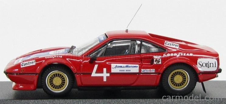 Najlepší model Ferrari 308 Gtb Coupe N 4 Daytona 1978 Mallet - Romolotti - Bondurant 1:43 Red