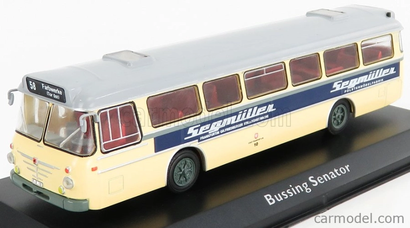 Edicola Bussing Senator Autobus Segmuller 1966 1:72 Cream Silver