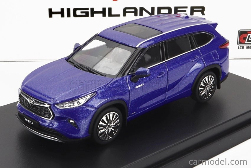 Lcd-model Toyota Highlander 2022 1:64 Blue