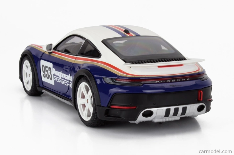 Minichamps Porsche 911 992 N 953 Rally Dakar Roughroads Coupe 2023 1:18 Bílá Modrá
