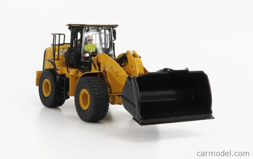 Dm-models Caterpillar Cat950m Ruspa Gommata - Scraper Tractor Wheel Loader 1:50 Žlutá Černá