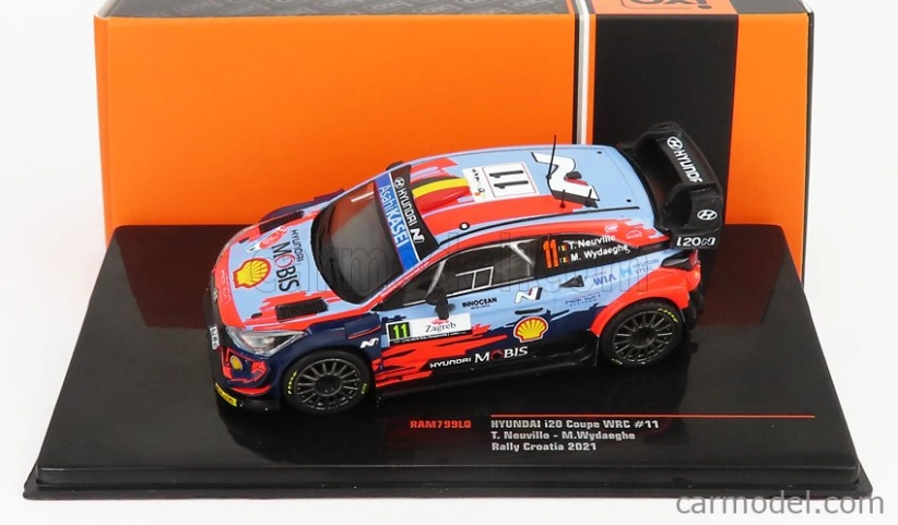 Ixo-models Hyundai I20 Coupe Wrc N 11 Rally Croatie 2021 1:43