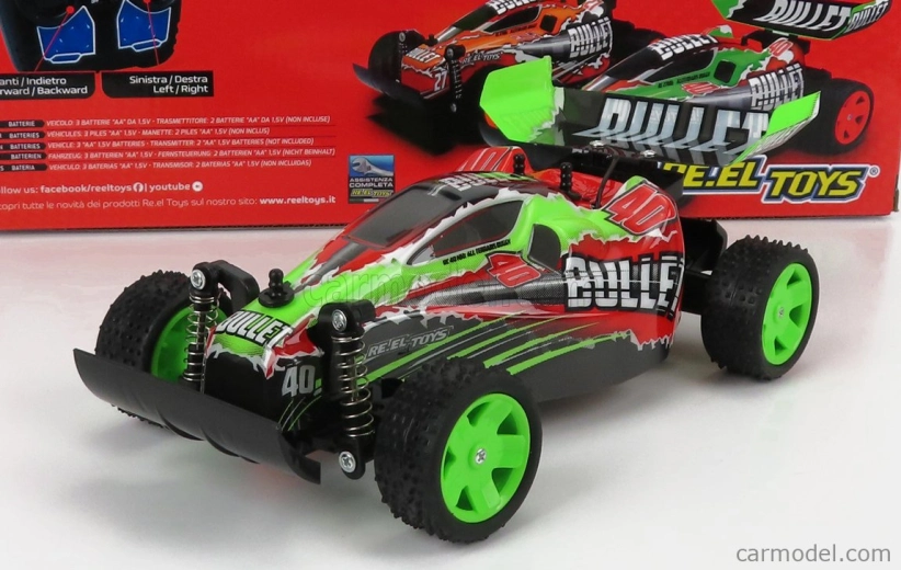 Re-el toys Buggy Bullet R/c N 40 Racing 2000 1:18 Zelená červená