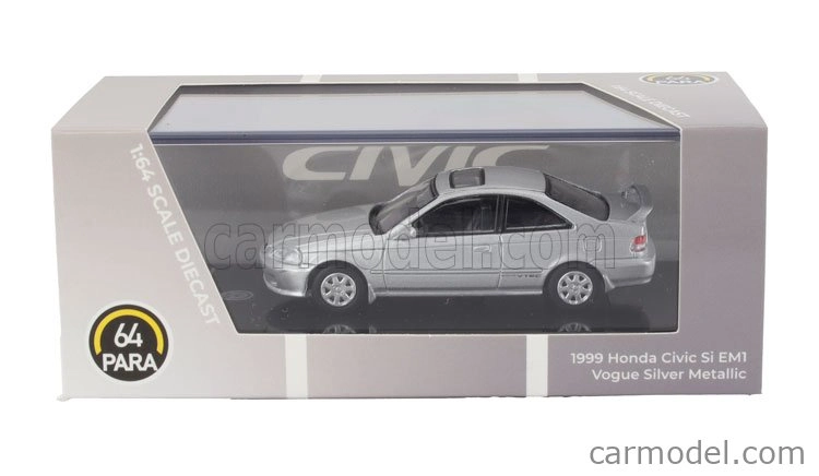 Paragon-models Honda Civic Si Em1 Lhd 1999 1:64 strieborná