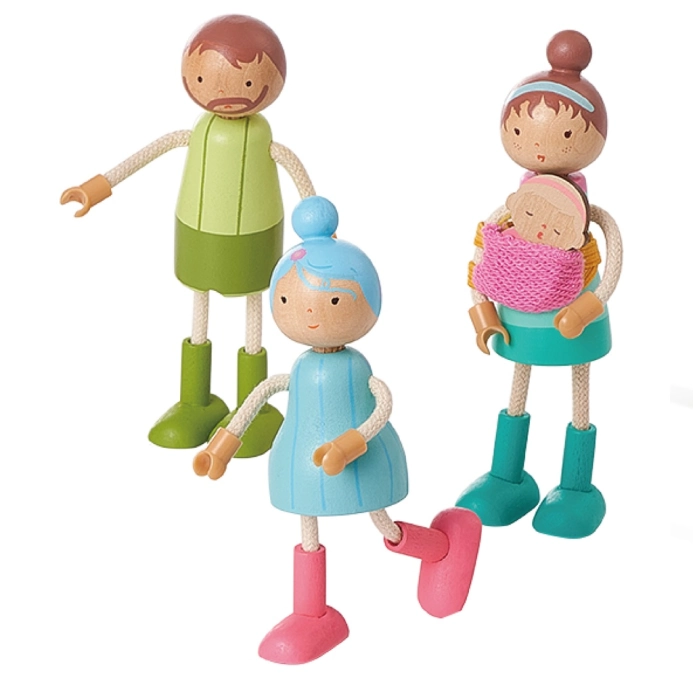 2Kids Toys Sada nábytku s rodinou 5 v 1 - poškozený obal