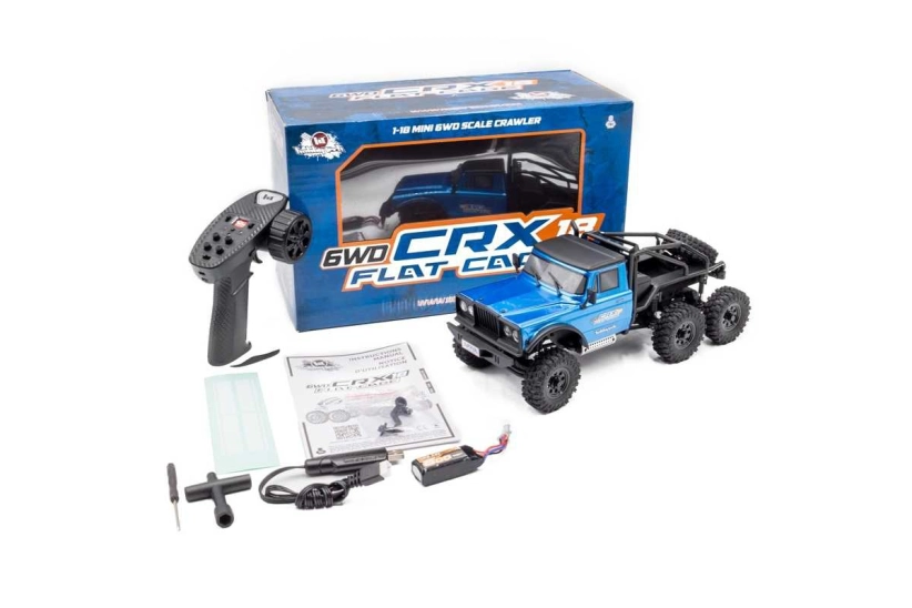 RTR HOBBYTECH CRX18 Truck Trial 1/18, 6wd, krátká verzia – modrý