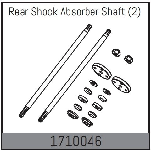 Rear Shock Absorber Shaft (2)