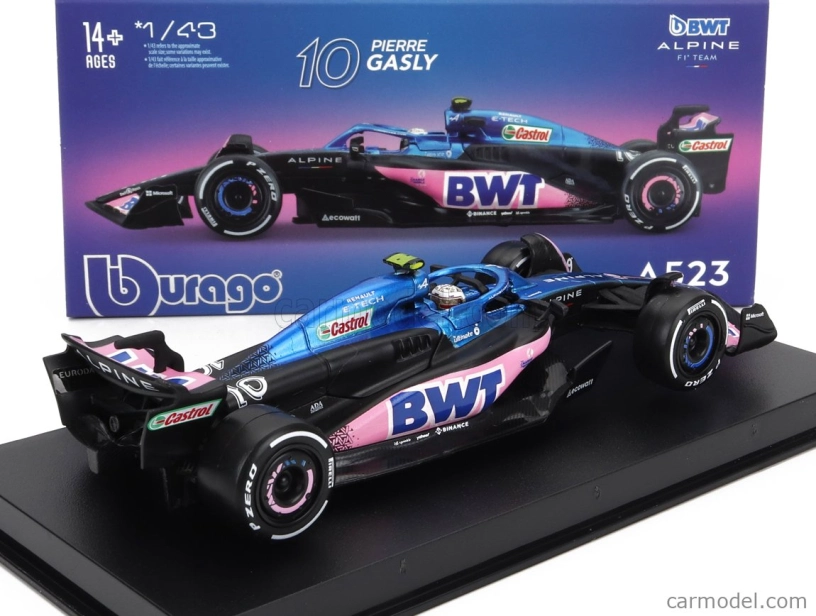 Bburago Renault F1 A523 Team Bwt Alpine F1 N 10 1:43, modrá