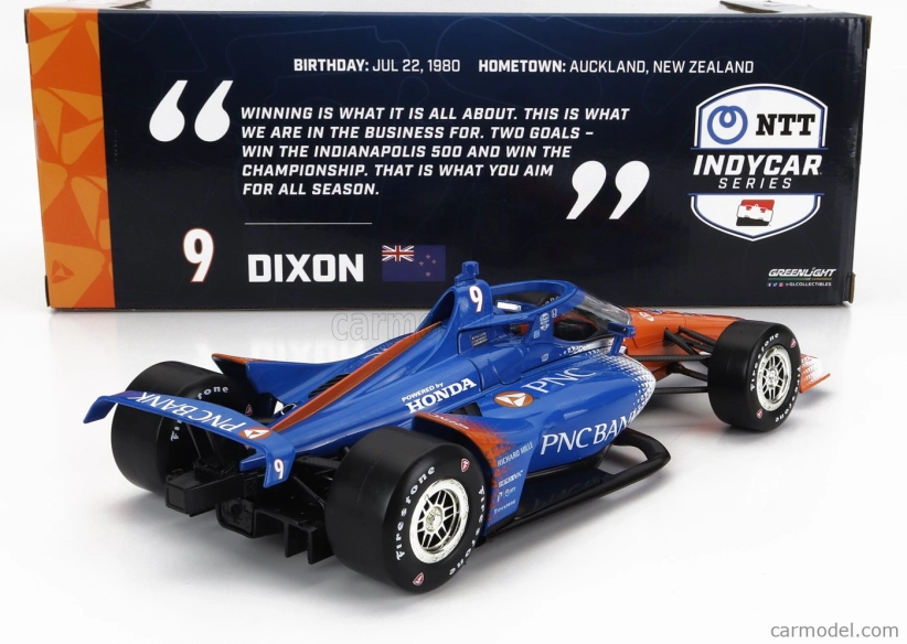 Greenlight Chevrolet Team Pnc Bank Chip Ganassi Racing N 9 Indianapolis Indy 500 Indycar Series 2023 S.dixon 1:18 Modrá oranžová