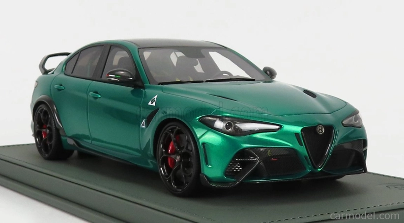 Bbr-models Alfa romeo Giulia Gtam 2020 - Con Vetrina - S vitrínou 1:18 Verde Montreal - Green Met