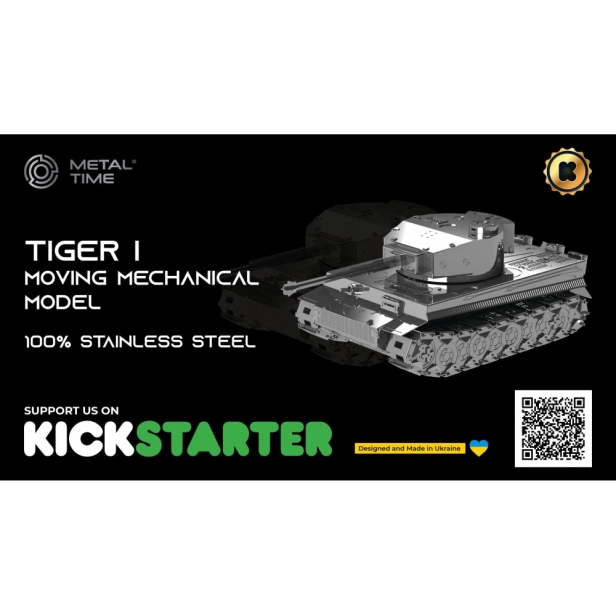 Ocelová stavebnice tank Ponderous Panzer