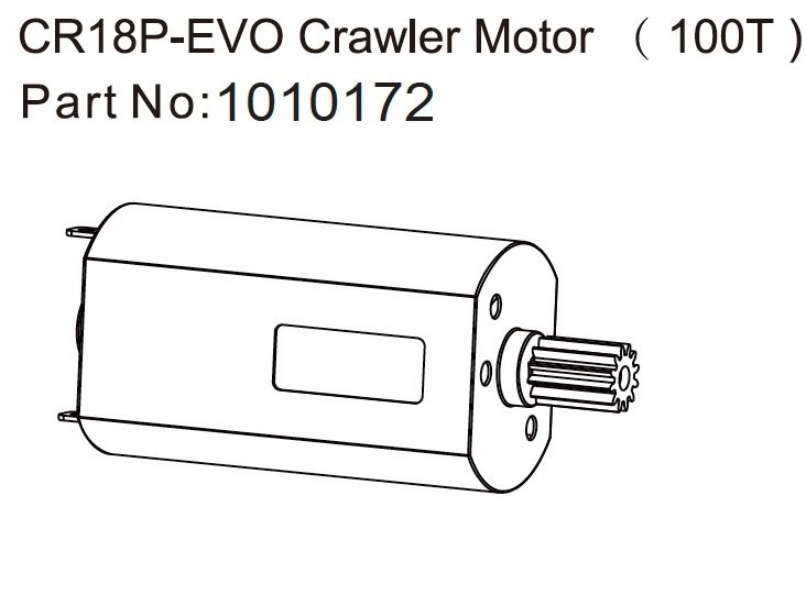 HBP240312 - (1010172) 130 Crawler Motor (100T) - EVO 1:18