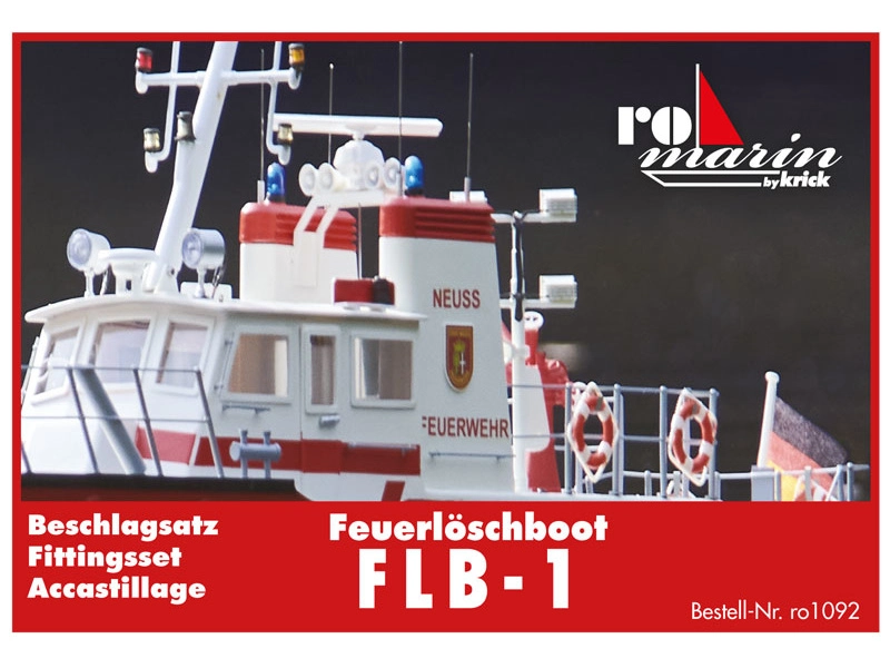 ROMARIN Hasičská loď FLB-1 - maketové doplňky