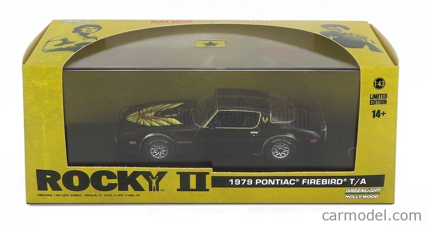 Greenlight Pontiac Firebird Trans Am 1979 - Rocky Ii Movie 1:43 Black Gold