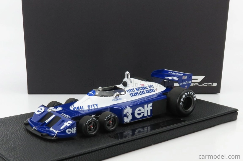 Gp-replicas Tyrrell F1  P34/2 Elf Ford Six Wheels N 3 Season Gp 1977 R.peterson 1:18 Modrá Bílá