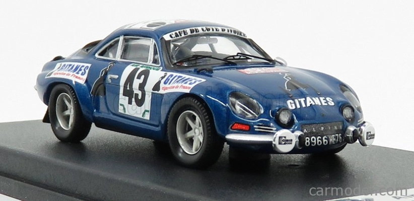Trofeu Renault Alpine A110 N 43 Rally Bandama 1974 S.mehta - M.doughty 1:43 Blue Met