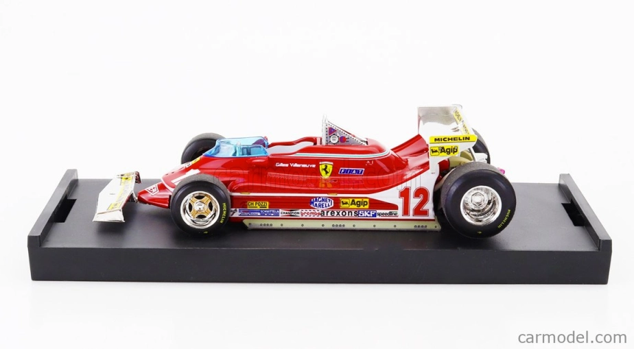 BAZAR - Brumm Ferrari F1 312t4 N 12 Monaco Gp 1979 Gilles Villeneuve 1:43 Red