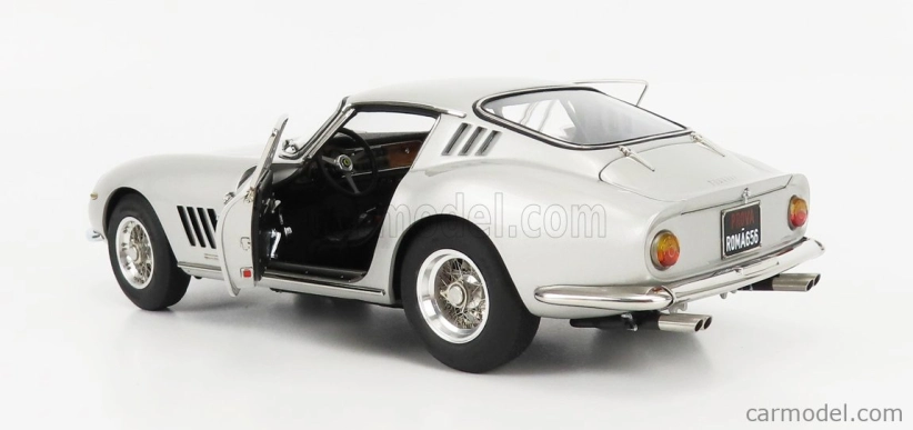 Cmc Ferrari 275 Gtb/c Competizione Ch.9051 N 98 500km Mugello 1966 R.sinibaldi - M.grana 1:18 Silver