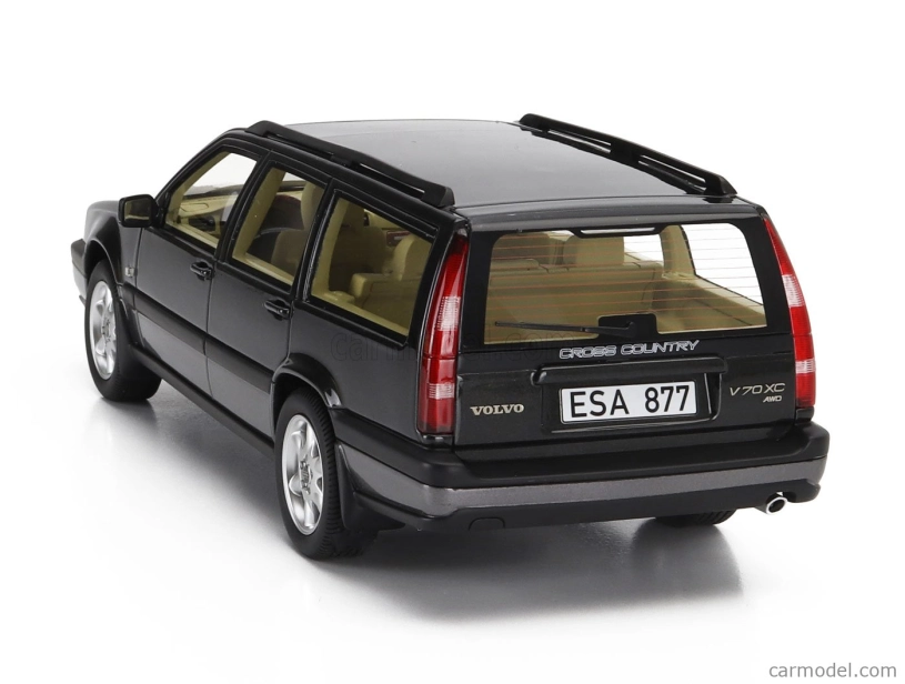Modely v mierke Cult-scale Volvo V70 Xc Cross Country Sw Station Wagon 1996 1:18 Black