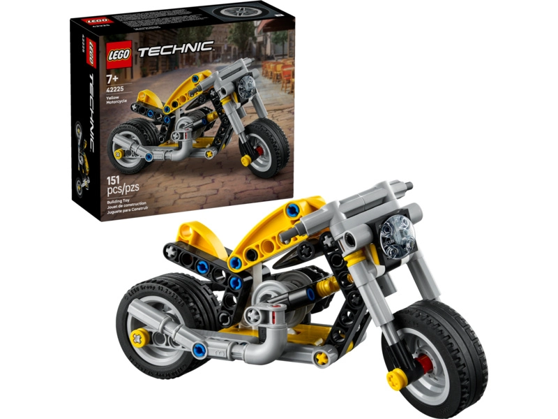 LEGO Technic - Žltá motorka