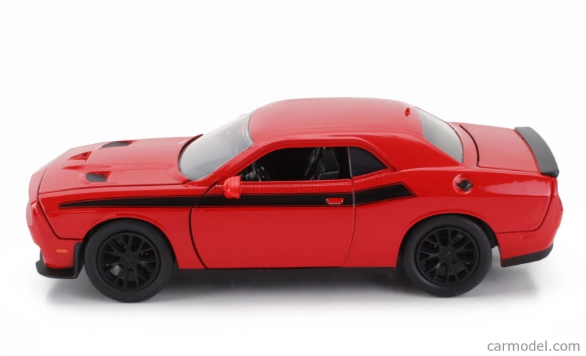 Jada Dodge Challenger s figúrkou Glenna z Walking Dead 2015 1:24 Červená čierna