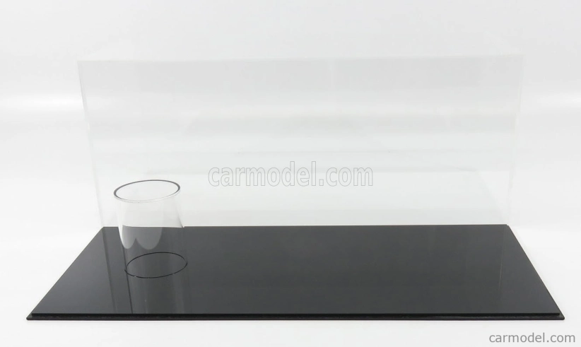 Vetrina display box Vetrina display box Pre 1/18 auto a 1/2 prilby - Base Nera - Black Base - Lungh.lenght Cm 44.0 X Largh.width Cm 20.0 X Alt.height Cm 18.3 (altezza Interna Cm 17.4 ) - Car And Helmet Not Included 1:12 Plastic Display