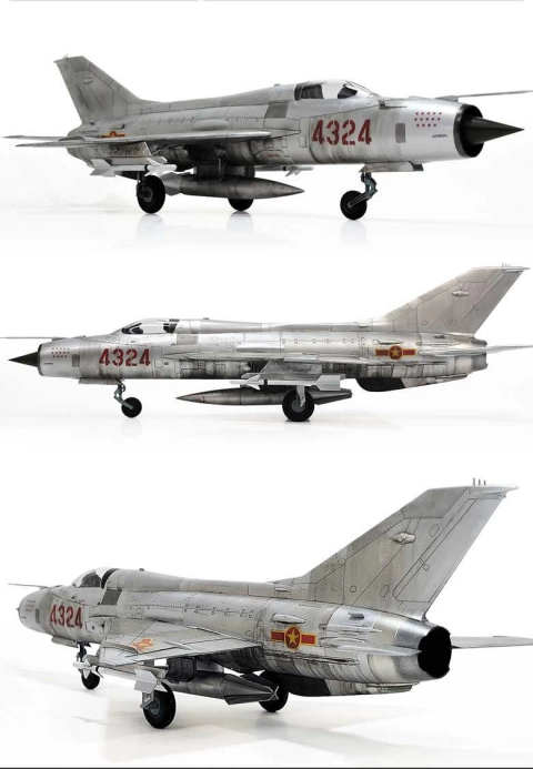 Model Kit lietadlo 12320 - Russian Air Force MiG-21PF Fishbed-D (1:48)