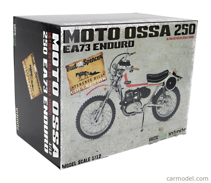 Clc-models Ossa 250 Ae73 Enduro 1973 - Z filmu - Altrimenti Ci Arrabbiamo - Tv Series - Motocykel 1:12 White
