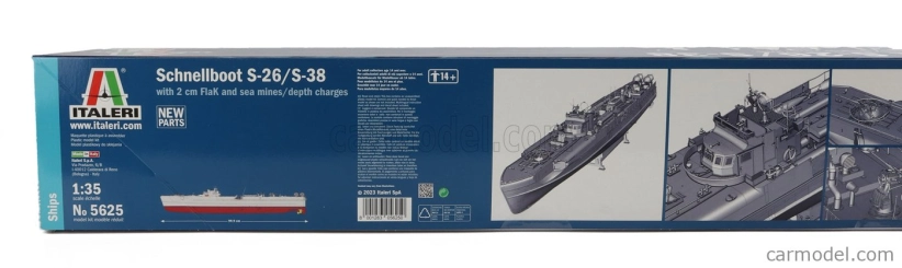 Italeri Boat S-boot S-26/s-38 Motosilurante Navy Military 1945 - Lungh.lenght Cm 99.9 1:35 /