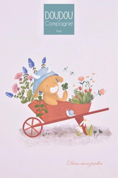 Doudou Dárková sada Plyšová kravička Aneth hrající melodii 20 cm