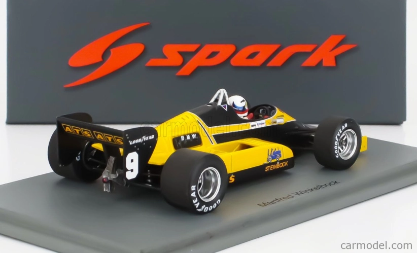 Spark-model ATS F1 D6 N 9 Long Beach Gp 1983 Manfred Winkelhock 1:43 Yellow Black