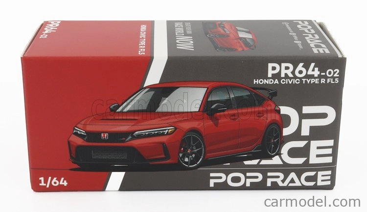 Pop-race-limited Honda Civic Type-r (fl5) 2020 1:64 Red