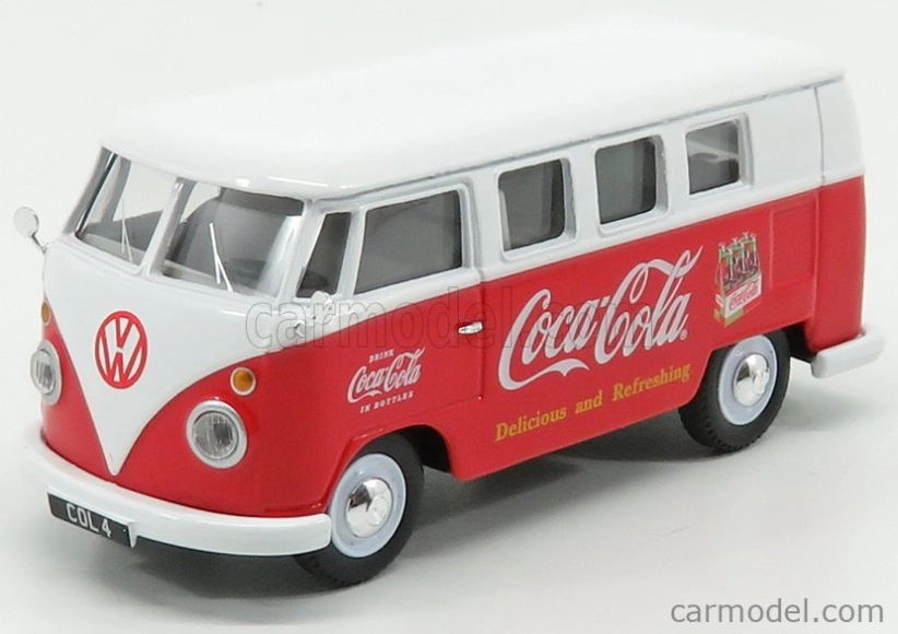 Corgi Volkswagen T1 Camper Van Coca-cola 1961 1:43 Červená Bílá