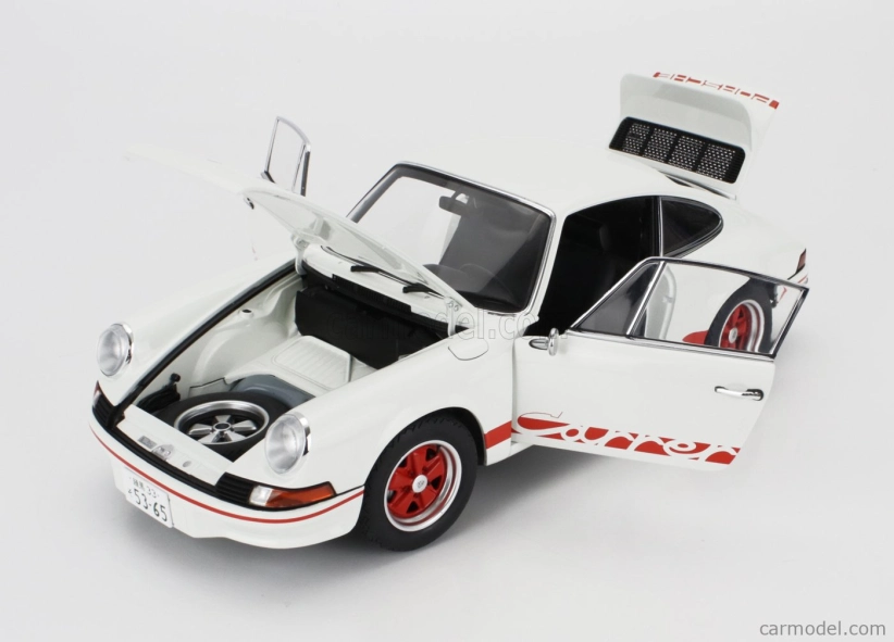 Autoart Porsche 911 Carrera Rs 1973 - The Circuit Wolf - (rival) Sakon Hayase - Manga Movie 1:18 Bielo-červená