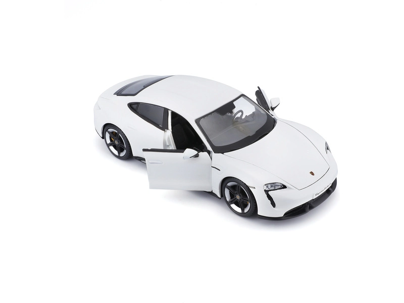 Bburago Porsche Taycan Turbo S 2019 Carrara 1:24 bílá