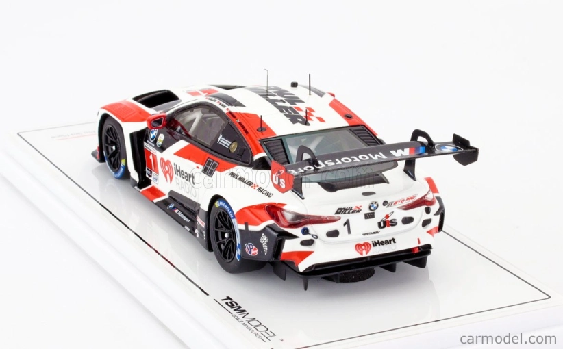 Truescale BMW radu 4 M4 Gt3 3.0l Twin Turbo Team Paul Miller Racing N 1 3. Gtd Pro Class Imsa 24h Daytona 2024 Bryan Sellers - Madison Snow - Neil Verhagen - Sheldon Van Der Linde 1:43 Biela červená čierna