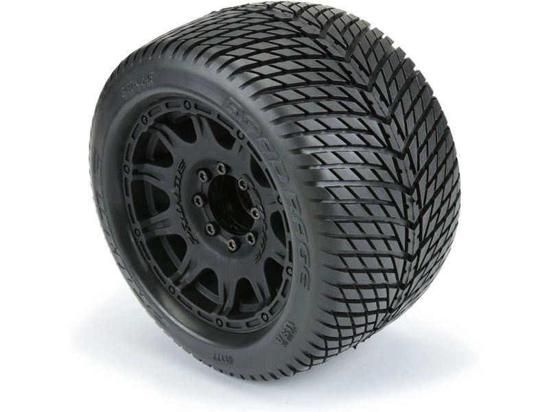 Pro-Line kolo 3.8", pneu Road Rage, disk Raid H17 černý (2)
