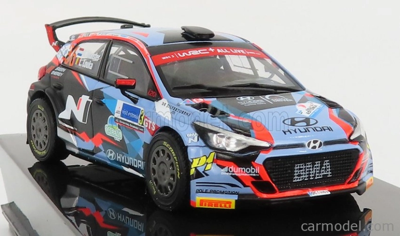 Ixo-models Hyundai I20 R5 Wrc N 36 Rally Estonia 2020 G.munster - L.meadow 1:43 Svetlo modrá červená čierna